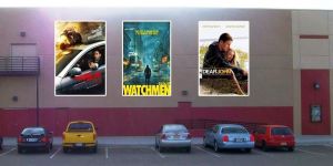 movie theater display boards