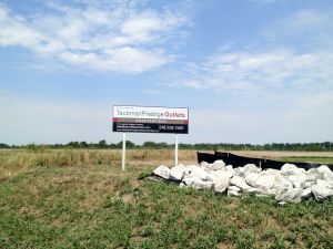 outdoor sign in field