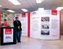 pop up display with desk