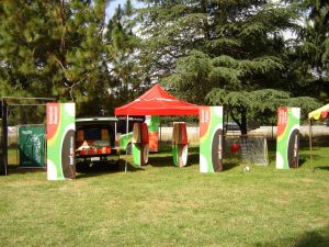 tents and signs