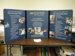 folding table top display custom printed