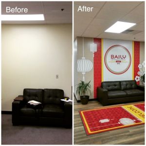 wall graphic transformation