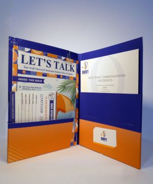 presentation folder with custom print materials