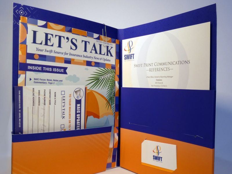 presentation folder with custom print materials presentation folder with custom print materials