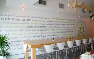 inspirational wall graphic for restaurant