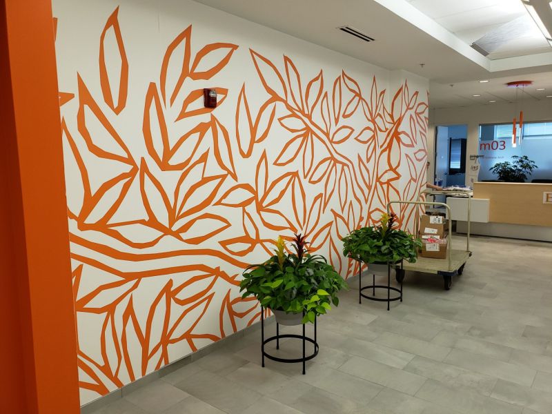 entire wall with wall graphic entire wall with wall graphic