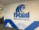 business logo wall graphic