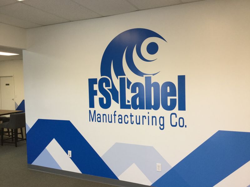 business logo wall graphic business logo wall graphic